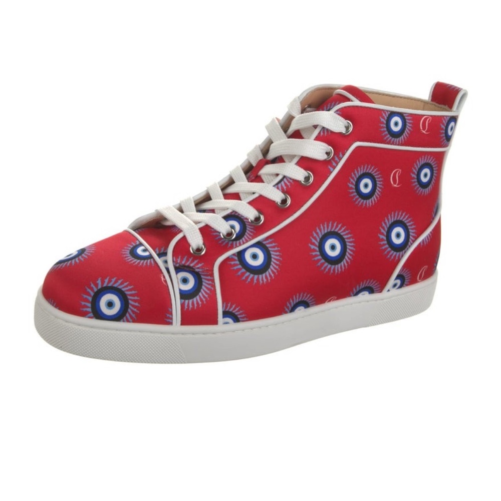 Christian Louboutin High Top Printed Sneakers - Picture 1 of 5